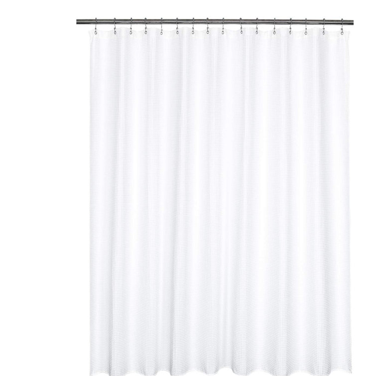 Gracie Oaks Zymere Cotton Blend Shower Curtain with Hooks Included